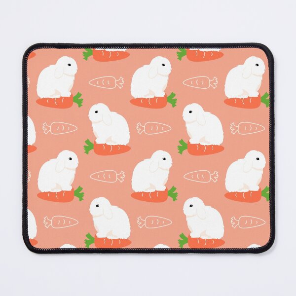 Item preview, White Holland Lop Bunny Rabbit designed and sold by Lulupainting.