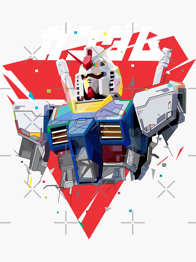 "gundam" Sticker for Sale by chapunkart Redbubble