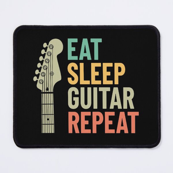 Item preview, Eat Sleep Guitar Repeat Electric Guitar Headstock designed and sold by nightsworthy.