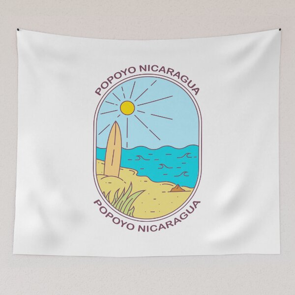 Item preview, Popoyo Nicaragua Beach Surfing designed and sold by KrisSidDesigns.