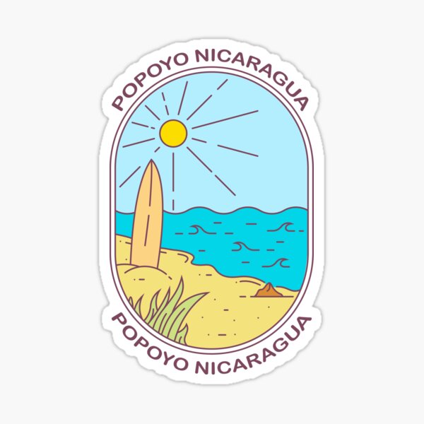 Item preview, Popoyo Nicaragua Beach Surfing designed and sold by KrisSidDesigns.