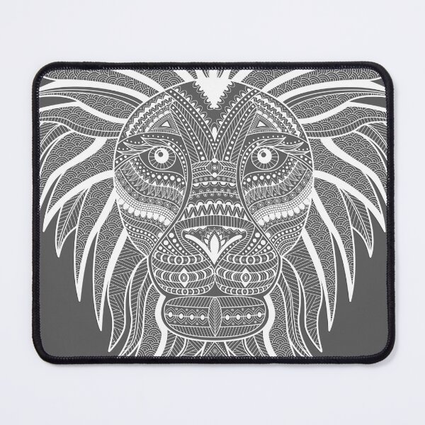 Item preview, Grey Lion. Wonderful Grey Edition Zen Tangle Art Style of Lion designed and sold by etoide.