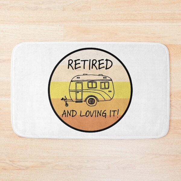 Item preview, retired and loving it retro caravan designed and sold by cam-graphics.