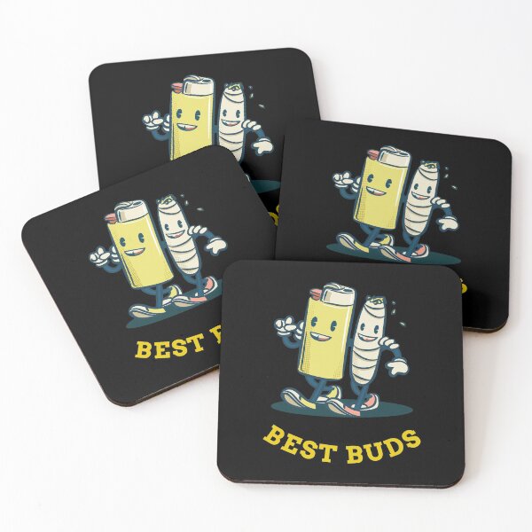Artikelvorschau, Best Buds Kiffer (Schwarz) entworfen und verkauft von PotheadTees.