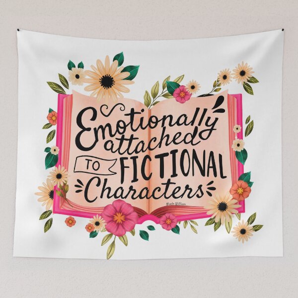 Item preview, Emotionally Attached To Fictional Characters designed and sold by GlowinUp Shop.