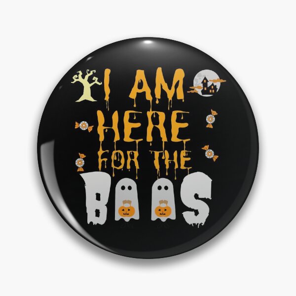 Artikelvorschau, Ich bin hier für die Boos - Halloween-Design entworfen und verkauft von Vibing-Right.