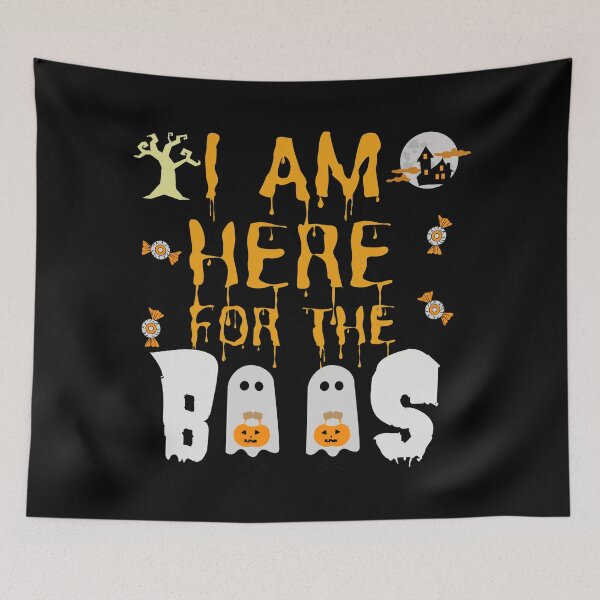 Item preview, I Am Here For The Boos - Halloween Design designed and sold by Vibing-Right.