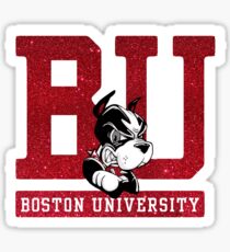 Boston University Glitter Sticker