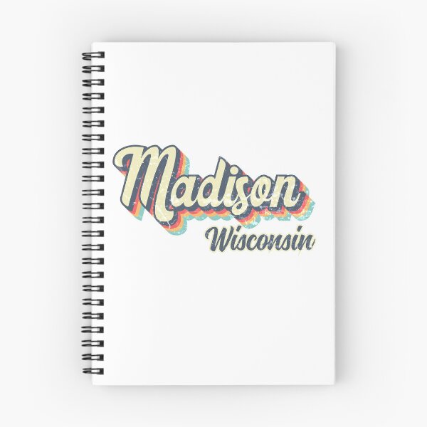 Item preview, Madison city Wisconsin Retro Vintage 70s rainbow designed and sold by Teelogic.