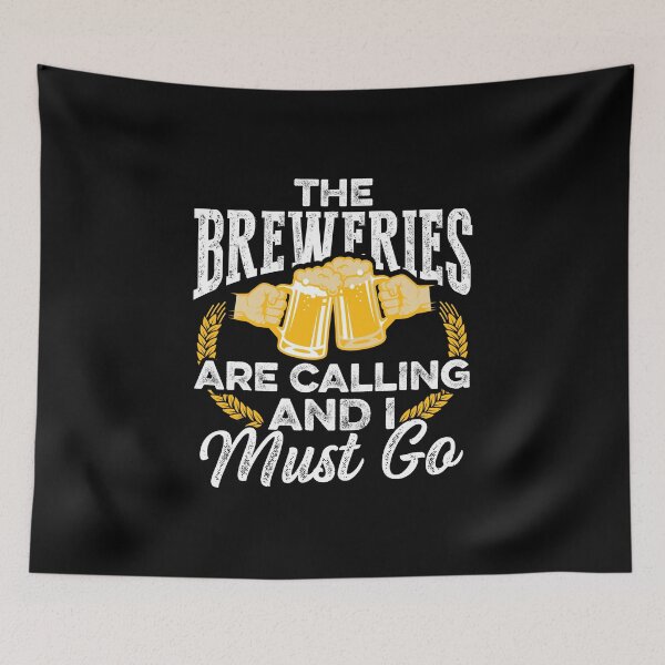 Item preview, The Breweries are Calling, and I Must Go | Beer Home Brewer designed and sold by Dancing Dolphin Crafts.