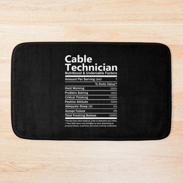 Item preview, Cable Technician T Shirt - Nutritional And Undeniable Factors Gift Item Tee designed and sold by isachsenan.
