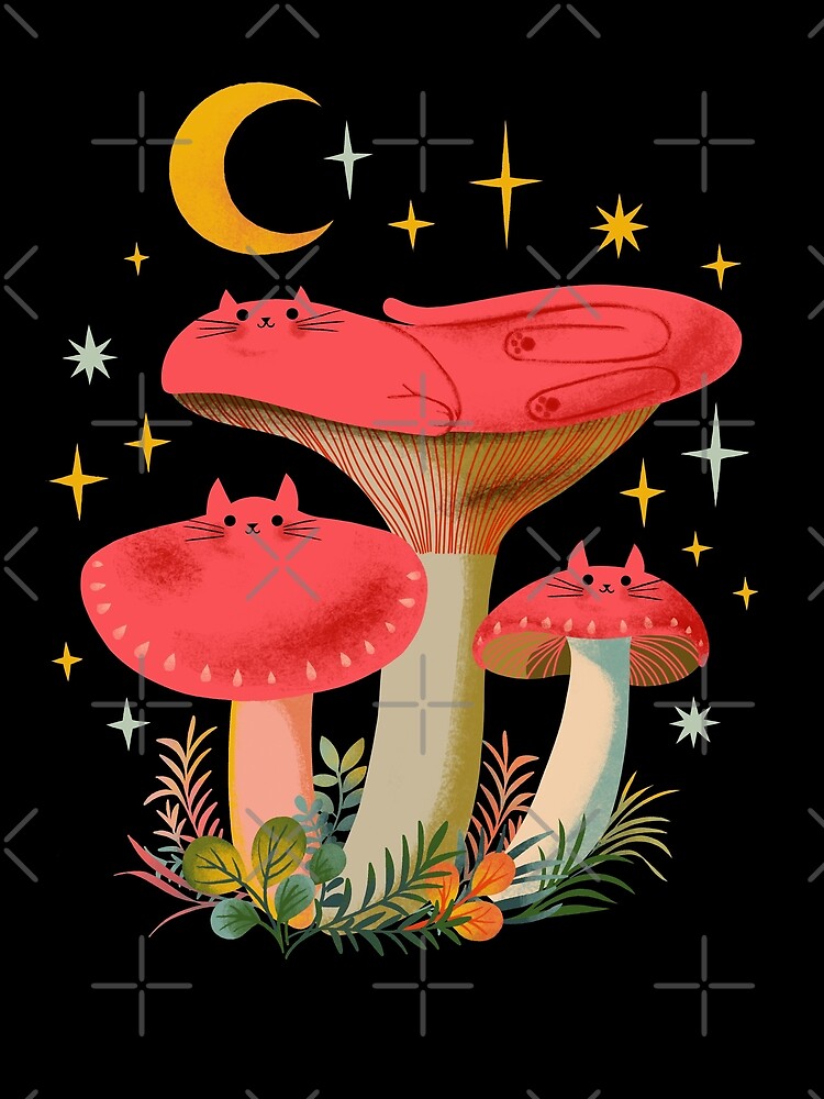 Mushroom Envelopes. Forest, Fungus Theme. Cute Card. Little