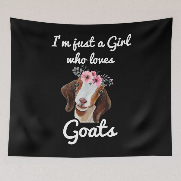Item preview, I'm Just A Girl Who Loves Goats Gift Goat Lover designed and sold by RebecccaSeidl8.