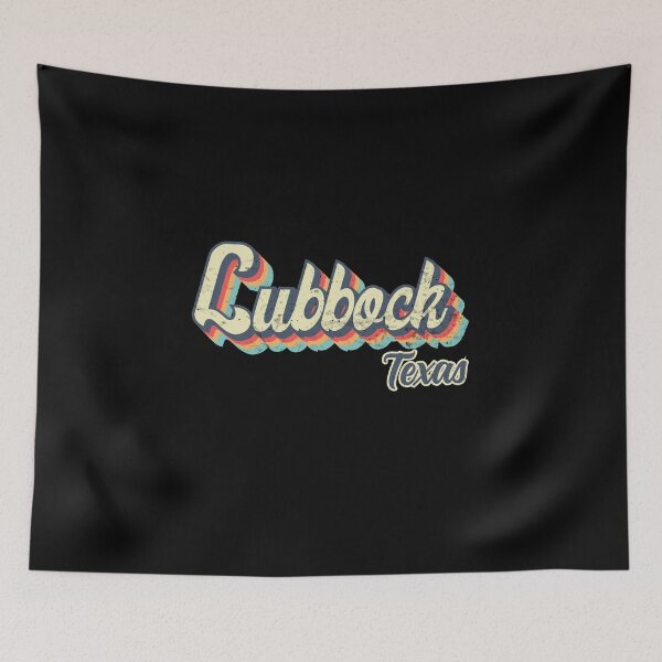 Item preview, Lubbock city Texas Retro Vintage 70s rainbow designed and sold by Teelogic.