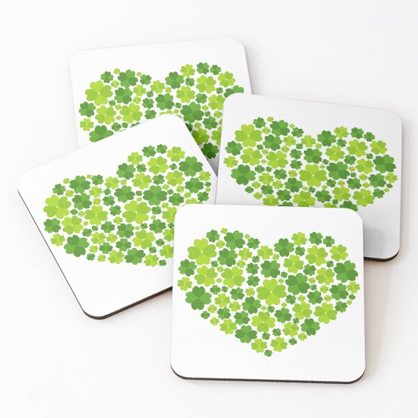 Item preview, Love Shape Lucky Four Leaf Clover designed and sold by monodesigns.