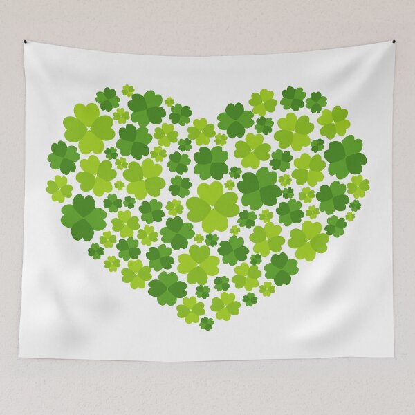 Item preview, Love Shape Lucky Four Leaf Clover designed and sold by monodesigns.