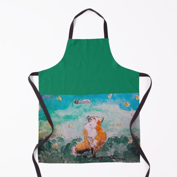 Item preview, The Fox and the Sphinx Moth Watercolor designed and sold by TurnipWilson.