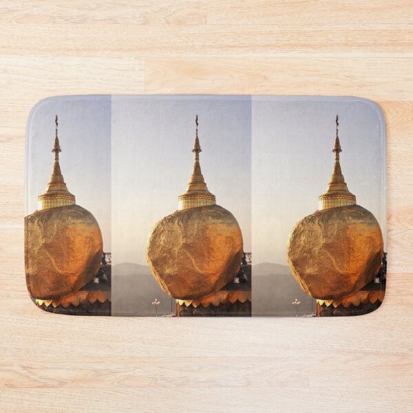 Item preview, Golden rock pagoda (Kyaiktiyo) at sunset designed and sold by opinion9.
