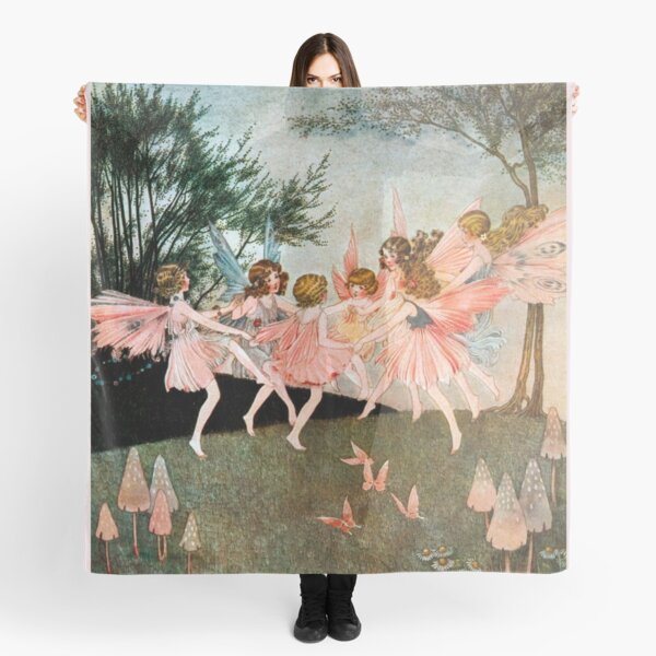 Vista previa del artículo con la obra «Ilustración vintage de las siete hadas de Ida Rentoul Outwaite», diseñado y vendido por Bellathewilde.