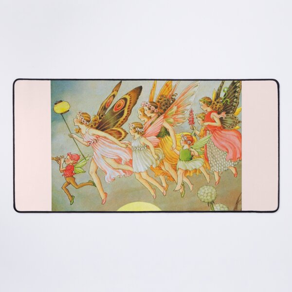 Item preview, Fairies at Flight Vintage Fairy Illustration  designed and sold by Bellathewilde.