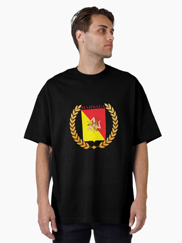 Thumbnail 1 of 7, Oversized T-Shirt, Marsala Italy designed and sold by ItaliaStore.