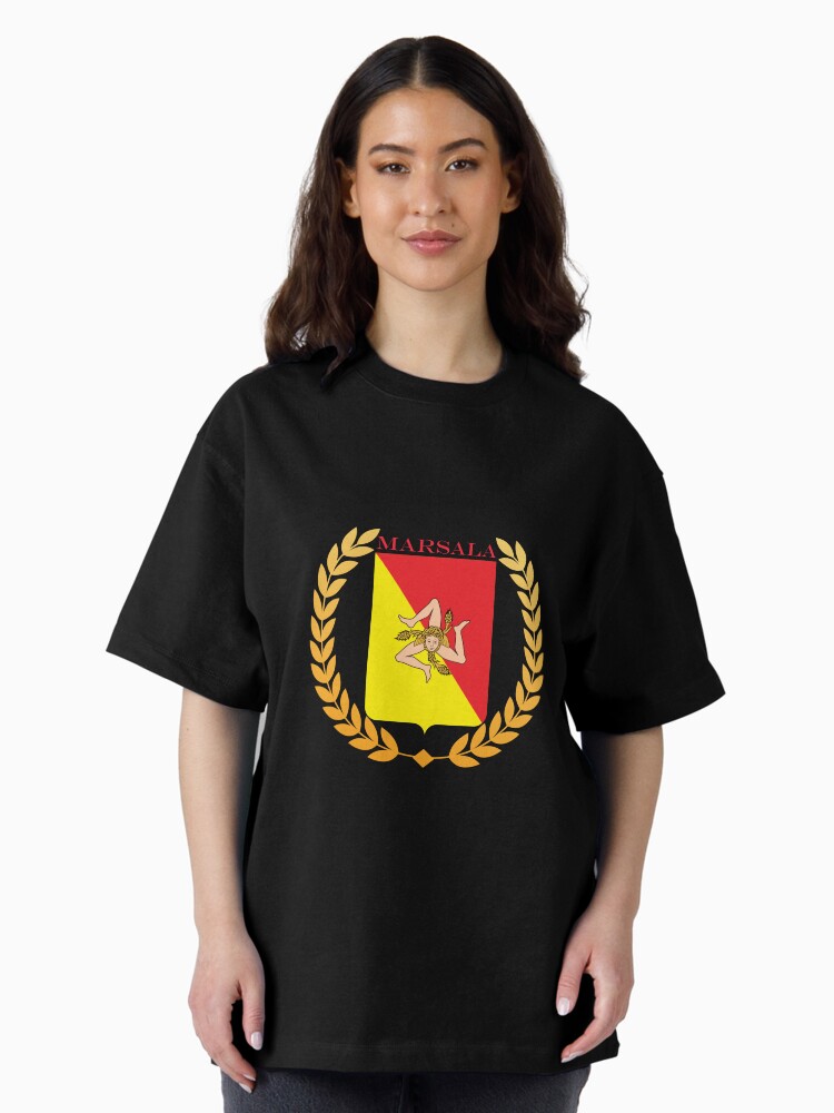 Thumbnail 2 of 7, Oversized T-Shirt, Marsala Italy designed and sold by ItaliaStore.