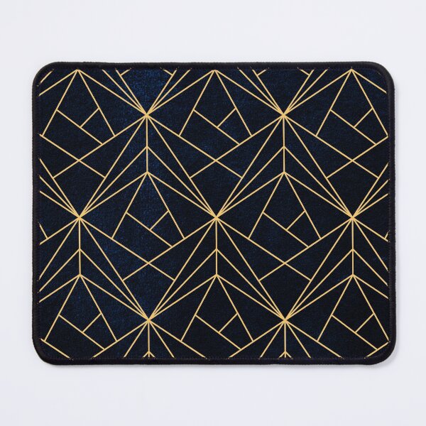 Item preview, Modern Geometric Gold and Navy Blue designed and sold by KA DESIGNS.