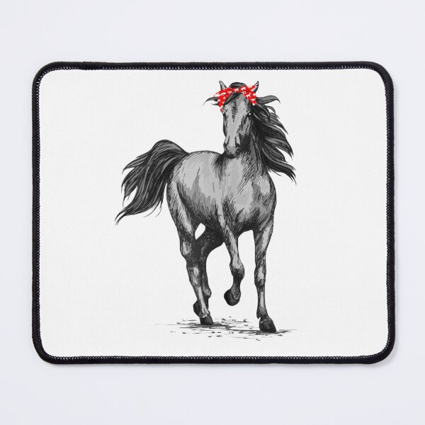 Item preview, Horse Bandana Horseback Riding Horse Lover designed and sold by lydiamoranart.