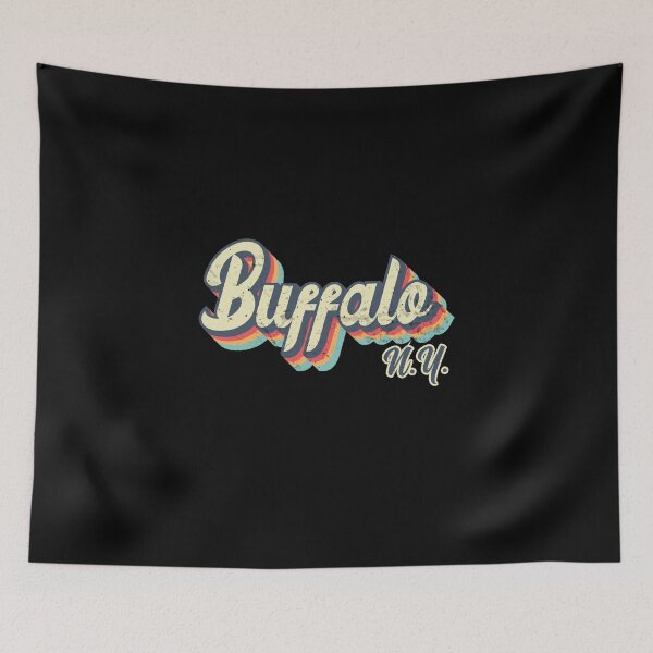 Item preview, Buffalo city New York Retro Vintage 70s rainbow designed and sold by Teelogic.