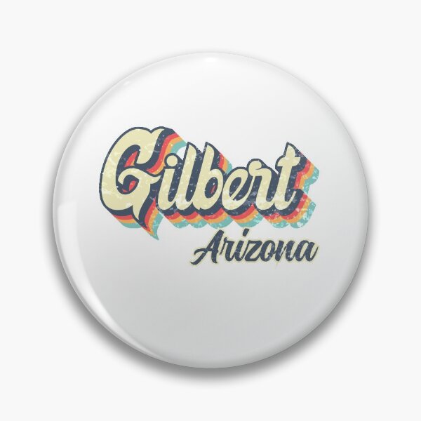 Artikelvorschau, Gilbert Town Arizona Retro Vintage 70er Jahre Regenbogen entworfen und verkauft von Teelogic.