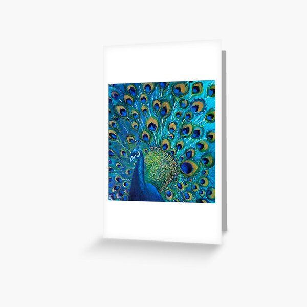 Designer Greetings 711-00010-000 - Deluxe Card Organizer Kit in Decorative Peacock Feather Patterned Greeting Card Organizer