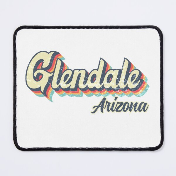 Item preview, Glendale city Arizona Retro Vintage 70s rainbow designed and sold by Teelogic.