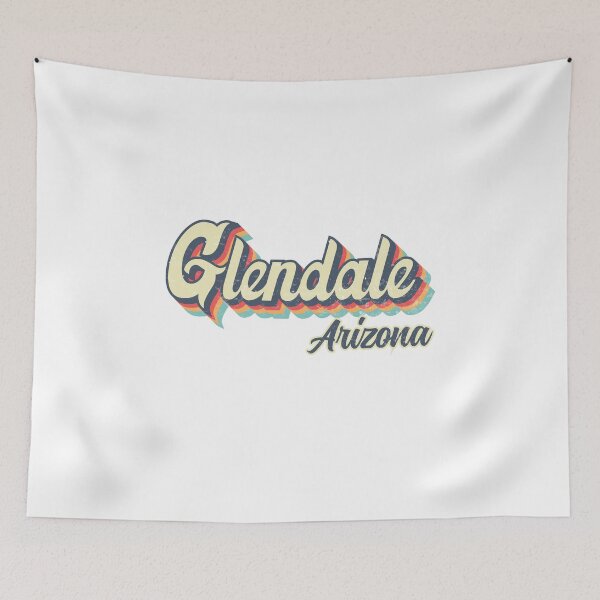 Item preview, Glendale city Arizona Retro Vintage 70s rainbow designed and sold by Teelogic.