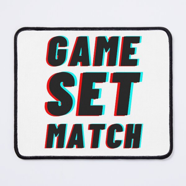 Item preview, GAME SET MATCH Tennis Channel Black designed and sold by OutofFocusShop.