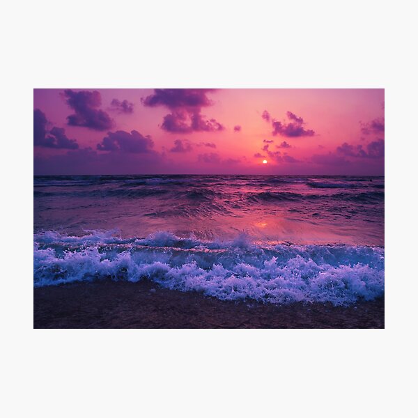 Dark Ocean waves Photographic Print