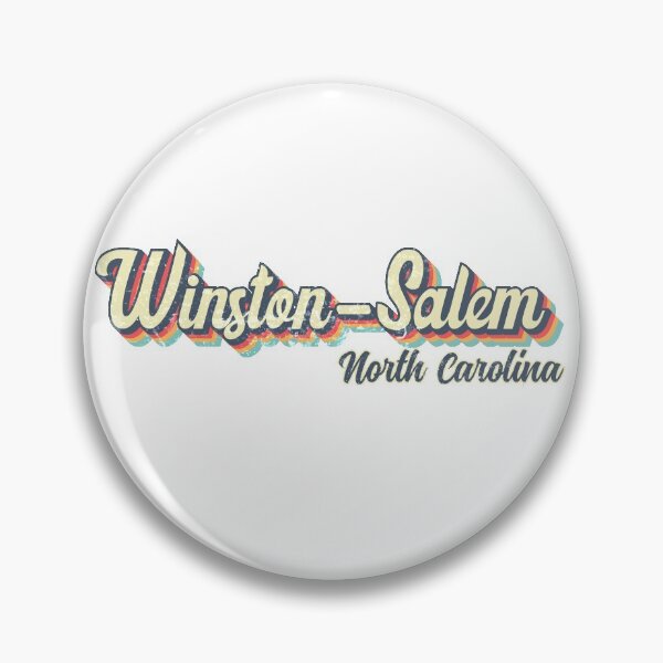 Item preview, Winston-Salem city North Carolina Retro Vintage 70s rainbow designed and sold by Teelogic.