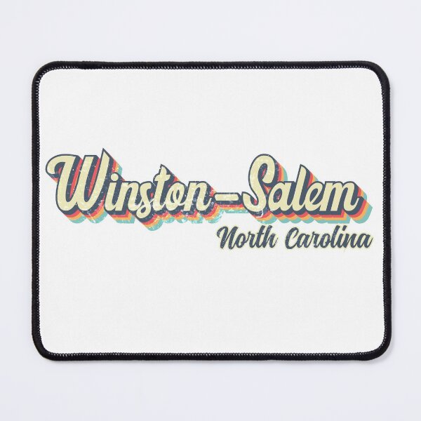 Item preview, Winston-Salem city North Carolina Retro Vintage 70s rainbow designed and sold by Teelogic.