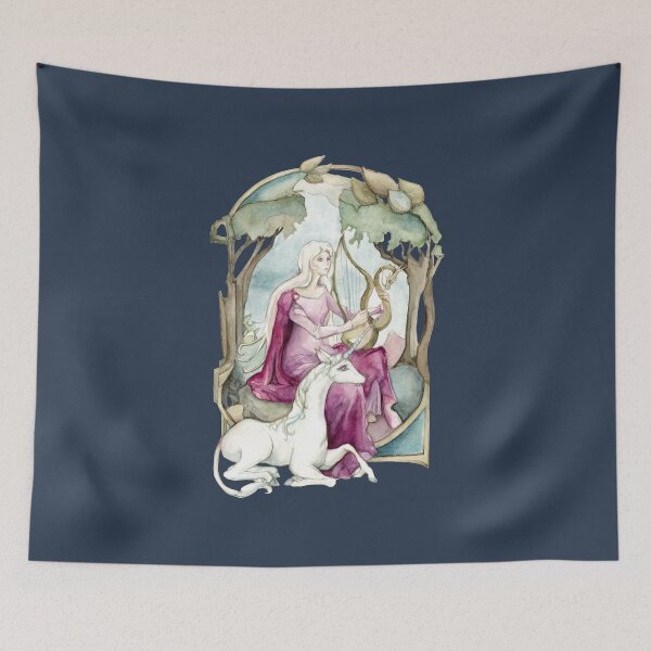 Item preview, Lady Amalthea Playing The Harp designed and sold by Miriam Steinau.