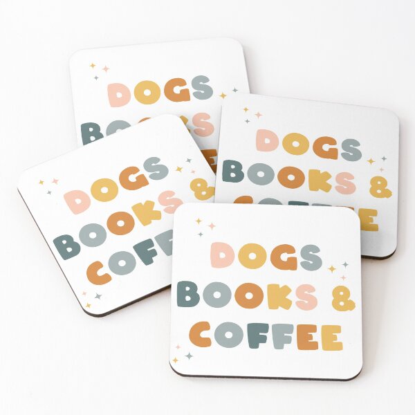 Item preview, Dogs Books and Coffee designed and sold by cafelab.
