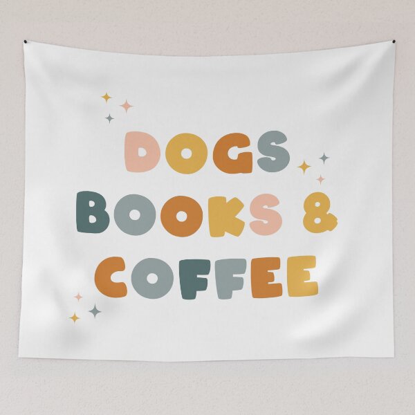 Item preview, Dogs Books and Coffee designed and sold by cafelab.