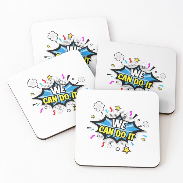 Item preview, We can do it, Comic speech bubble with emotional text. designed and sold by graphic-genie.