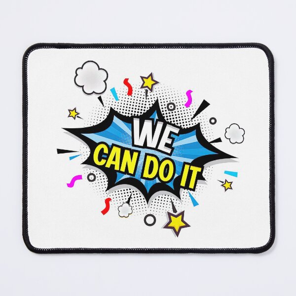 Item preview, We can do it, Comic speech bubble with emotional text. designed and sold by graphic-genie.