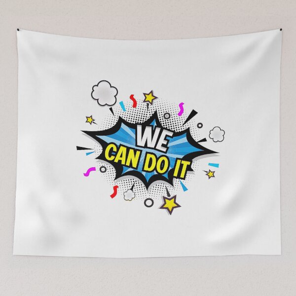 Item preview, We can do it, Comic speech bubble with emotional text. designed and sold by graphic-genie.