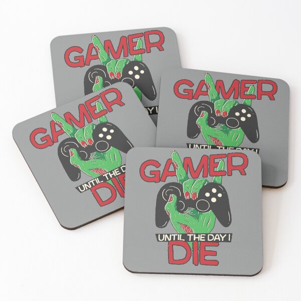 Item preview, Gamer Until the Day I Die // Funny Zombie Hand designed and sold by SLAG-Creative.