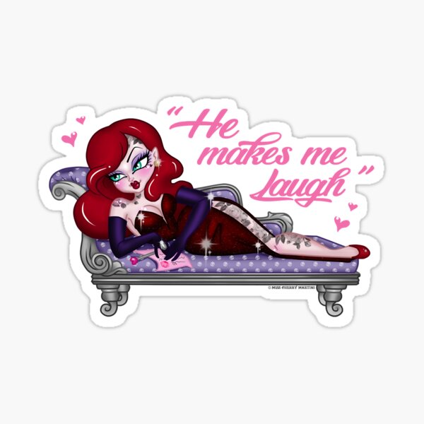 "He Makes me Laugh jessica quote" Sticker for Sale by SimsDebraPhilip