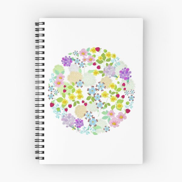 Item preview, Colorful Wild Flowers Happy Circle designed and sold by monodesigns.