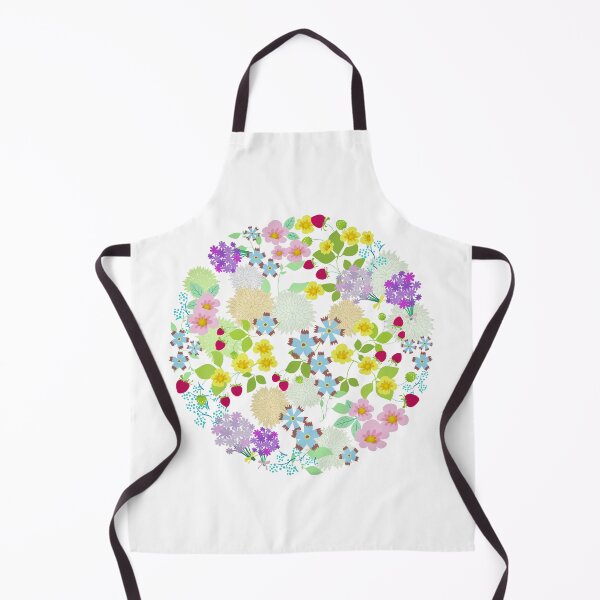 Item preview, Colorful Wild Flowers Happy Circle designed and sold by monodesigns.