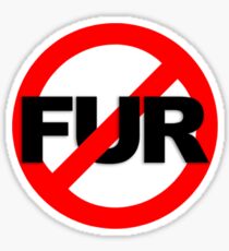 No Fur Sticker