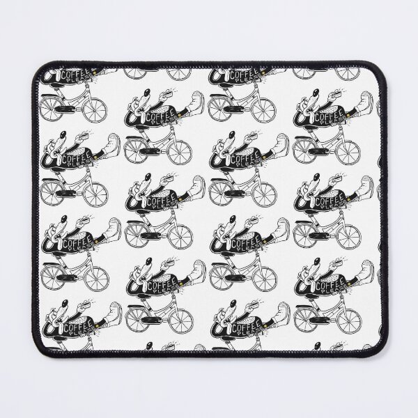 Item preview, COFFEE PLEASE DOG ON BIKE CUTE FUNNY designed and sold by aydapadi.
