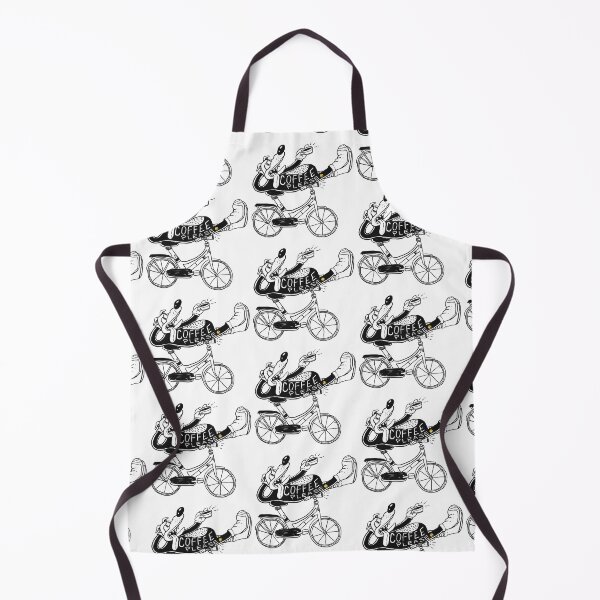 Item preview, COFFEE PLEASE DOG ON BIKE CUTE FUNNY designed and sold by aydapadi.
